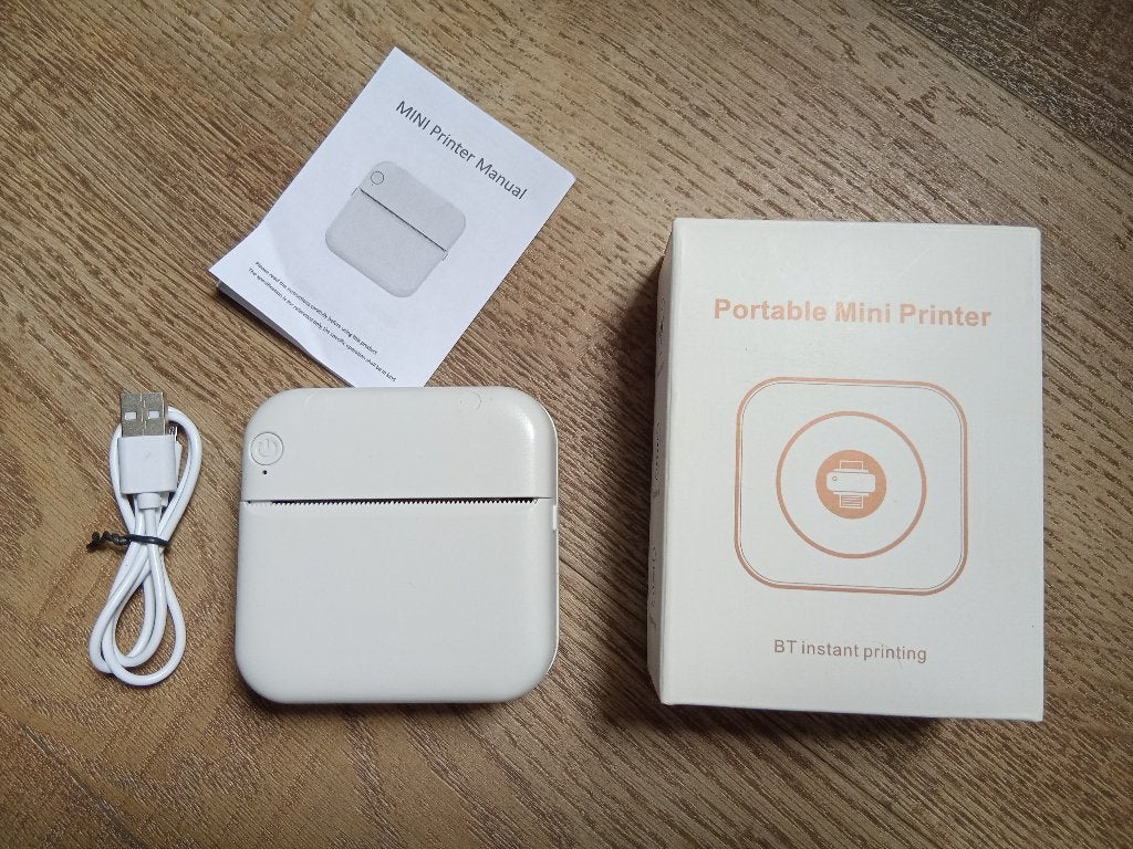 Portable mini printer, Computers en Software, Ophalen of Verzenden, Zo goed als nieuw, Zwart-en-wit printen, Draadloos