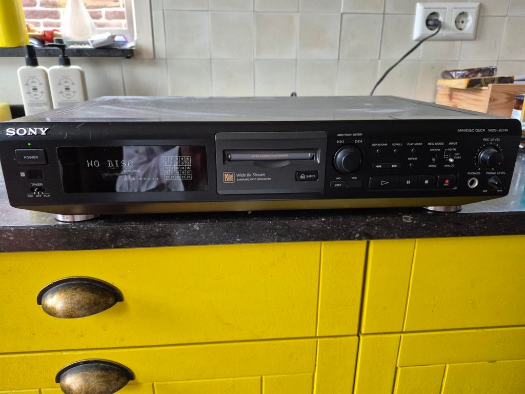 Sony minidisc deck MDS-JE510, Ophalen, Zo goed als nieuw