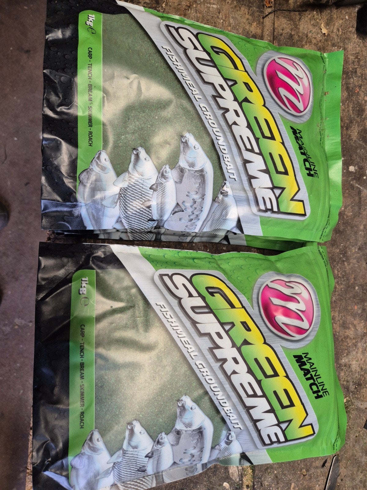 6 x Mainline Match Green Supreme Groundbait - 2x 1kg, Overige typen, Nieuw, Ophalen of Verzenden, Info@mainlinebaits.com