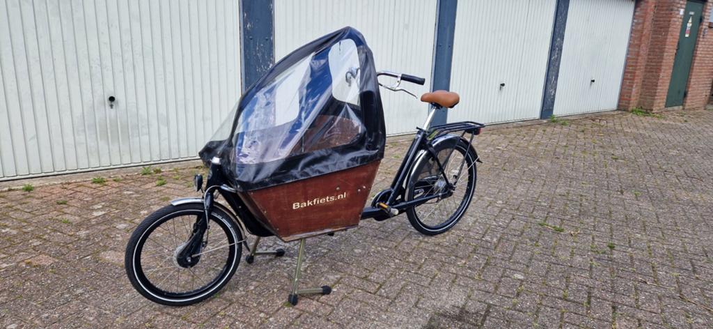 Bakfiets incl regentent geen gebreken, Fietsen en Brommers, Fietsen | Bakfietsen, Ophalen, Gebruikt, 2 kinderen, Huif