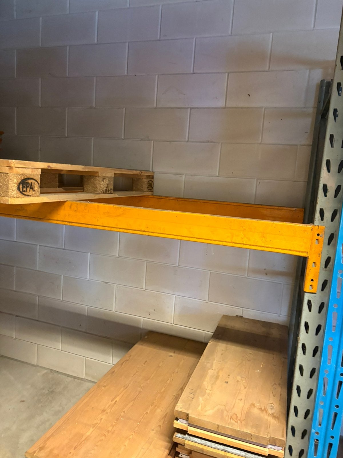 2 x pallet stelling, Ophalen, Zo goed als nieuw