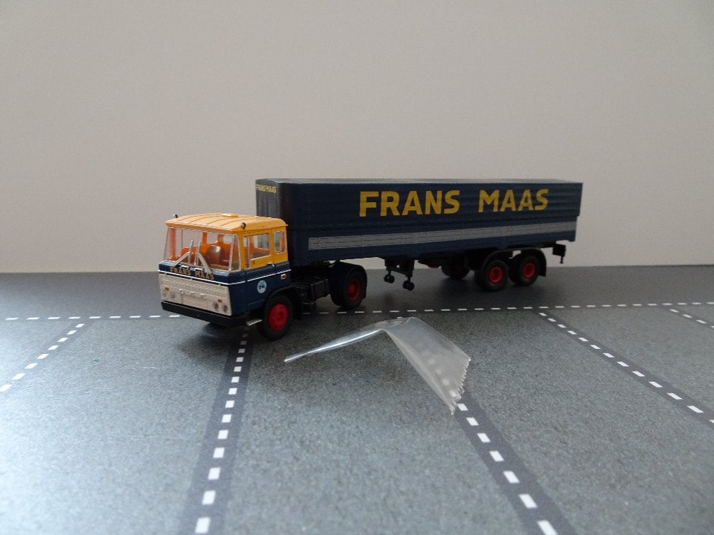 100 brekina daf 2600 frans maas venlo 1:87 truck trein, Ophalen of Verzenden, Zo goed als nieuw, Bus of Vrachtwagen, Brekina