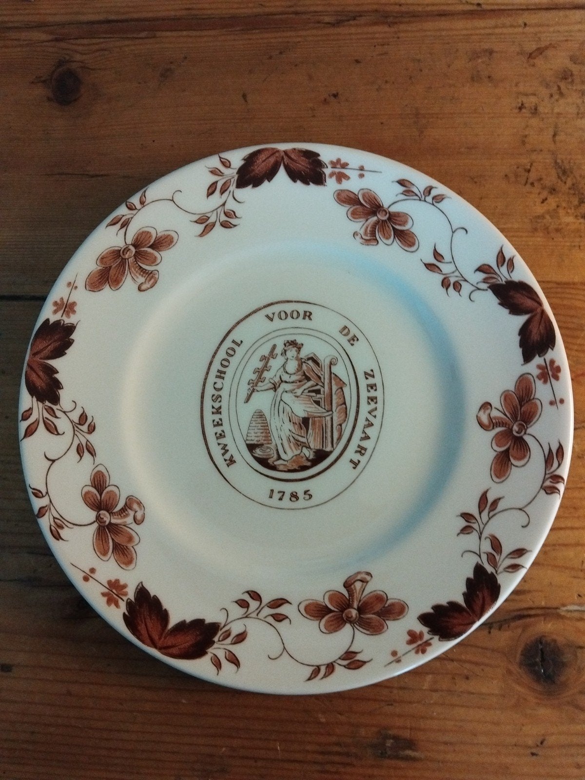 Zenith bordje, kweekschool voor de zeevaart 1785, Antiek en Kunst, Ophalen of Verzenden