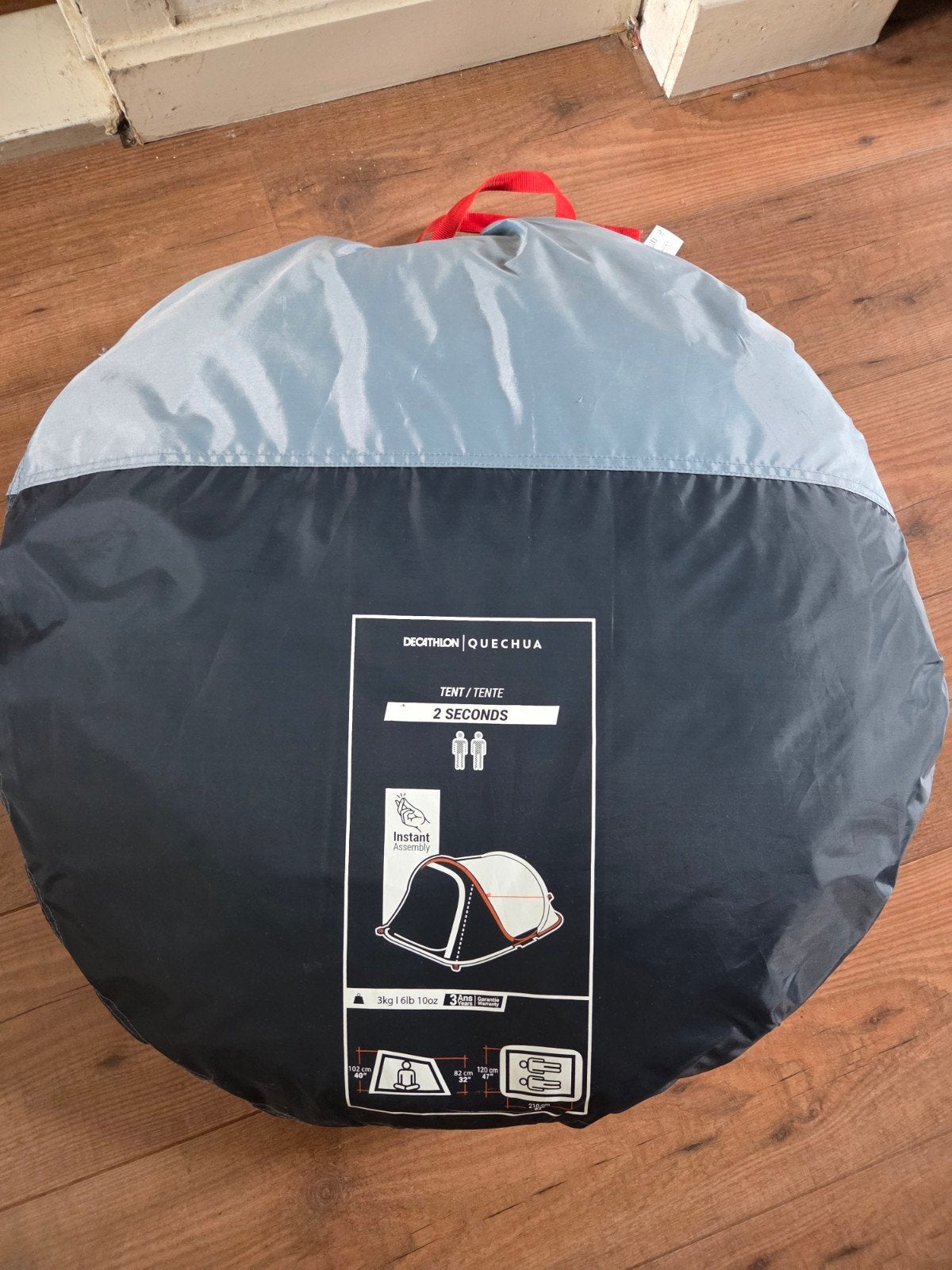 Quechua pop-up tent, 2 personen, Caravans en Kamperen, Tenten, Ophalen, Zo goed als nieuw, Tot en met 2