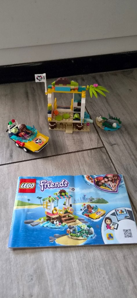 Lego Friends Schildpad Redding 41019 met instructies, Gebruikt, Lego, Friends, Ophalen of Verzenden