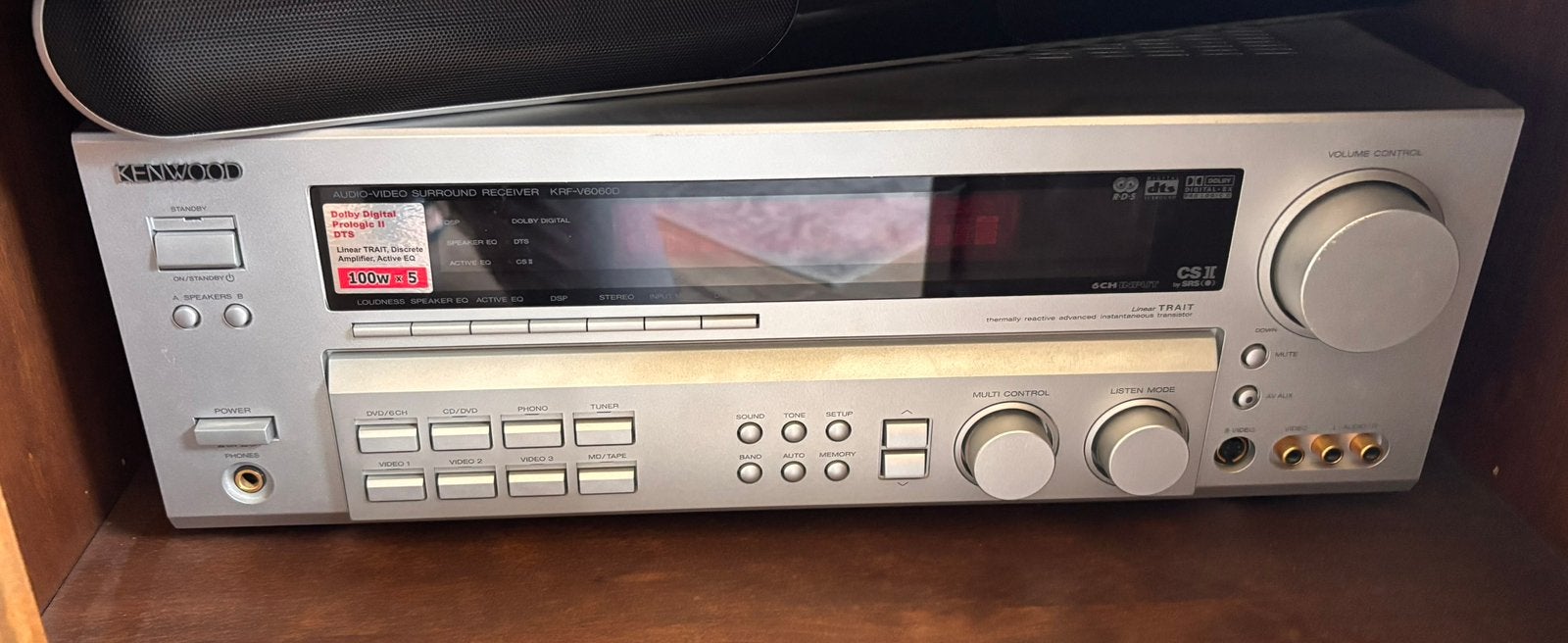 Kenwood KRF‑V6060D Receiver/5Magnat Speakers + Subwoofer, Ophalen of Verzenden, Gebruikt