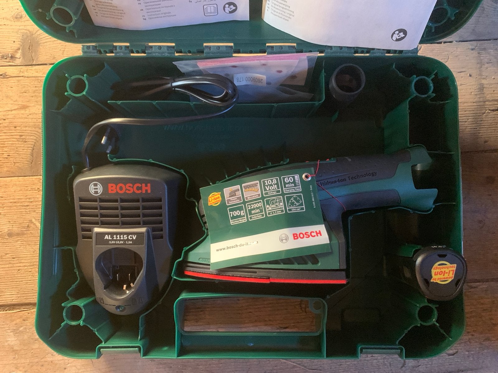 Bosch PSM 10,8 LI accu multischuurmachine - nieuw in koffer, Ophalen, Nieuw, Minder dan 600 watt, Overige typen