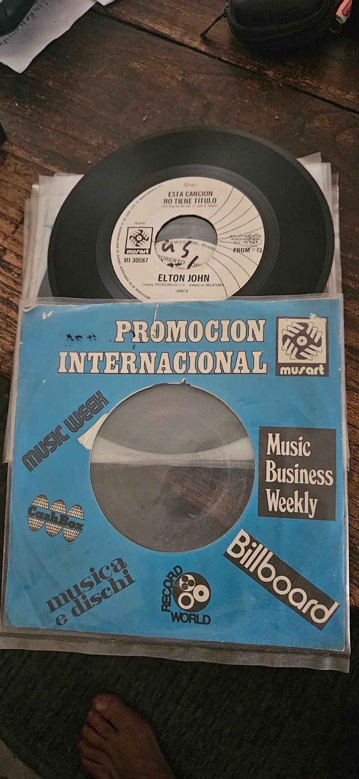 Elton John-zeer zeldzame Promo Mexico-goodbye yellow brick, Cd's en Dvd's, 7 inch, Promo, Ophalen of Verzenden, Pop