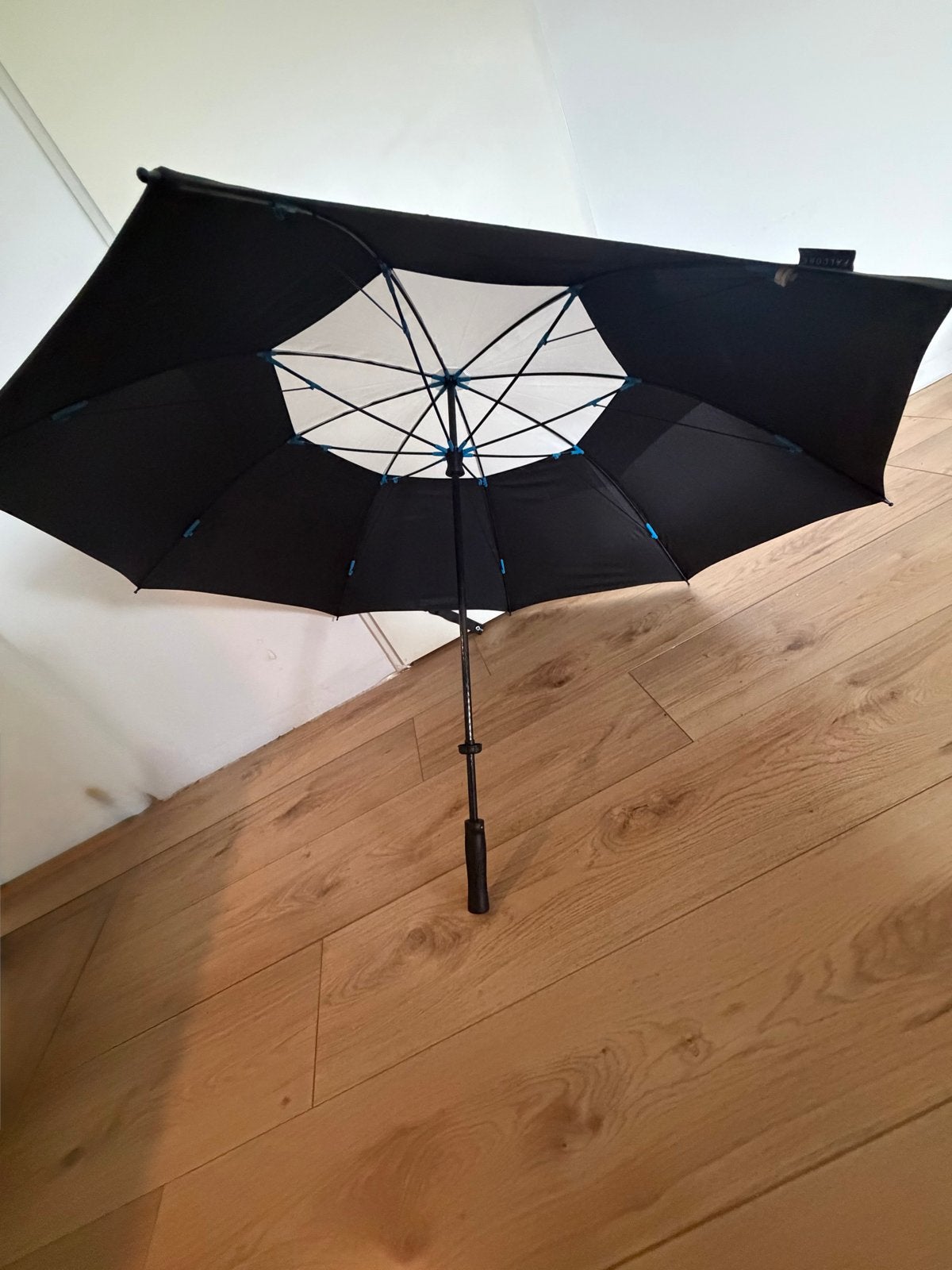 Golf paraplu - met windgaten (windproof), Ophalen of Verzenden, Nieuw, Zwart