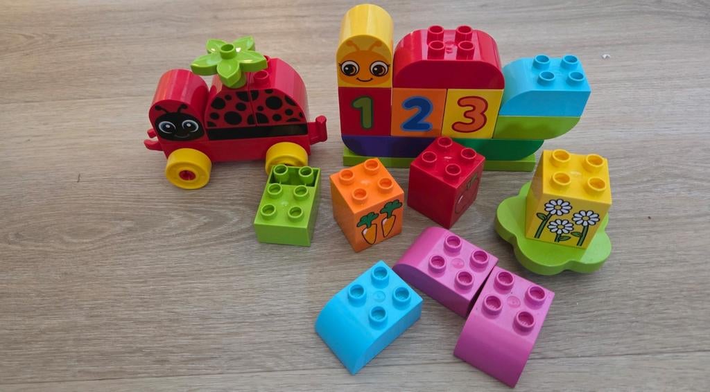 Lego Duplo set: lieveheersbeestje en cijferslak, Overige thema's, Ophalen of Verzenden, Zo goed als nieuw, Duplo