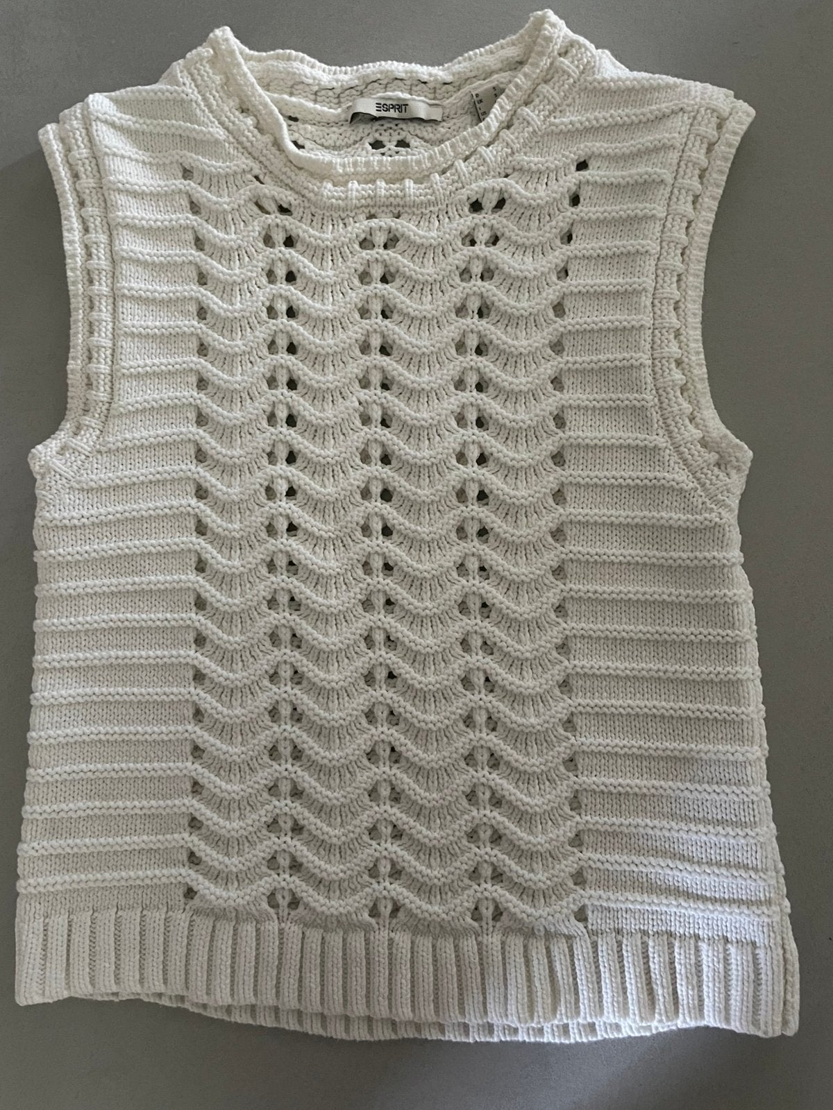 Mooie spencer top wit esprit maat 36 katoen, Wit, Ophalen of Verzenden, Zo goed als nieuw, Maat 36 (S)