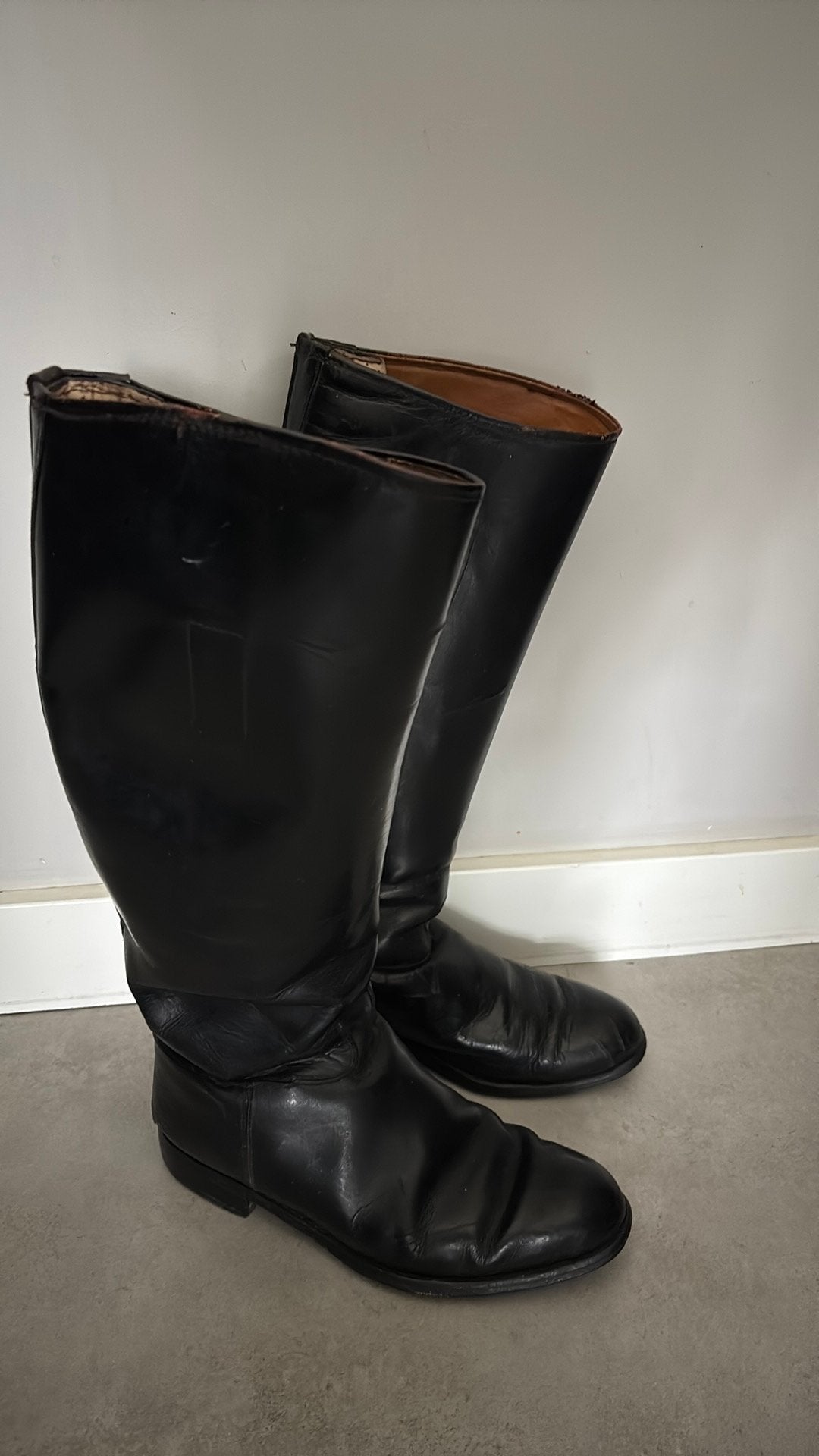 Leren rijlaarzen met brede schacht mt 39/40, Ophalen, Zo goed als nieuw, Dressuur, Schoeisel