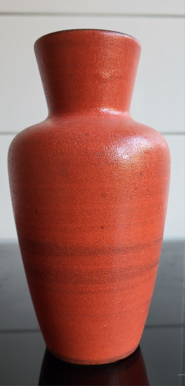 Vintage West-Duitsland Keramiek Vaas 523-18 Rood, Ophalen of Verzenden