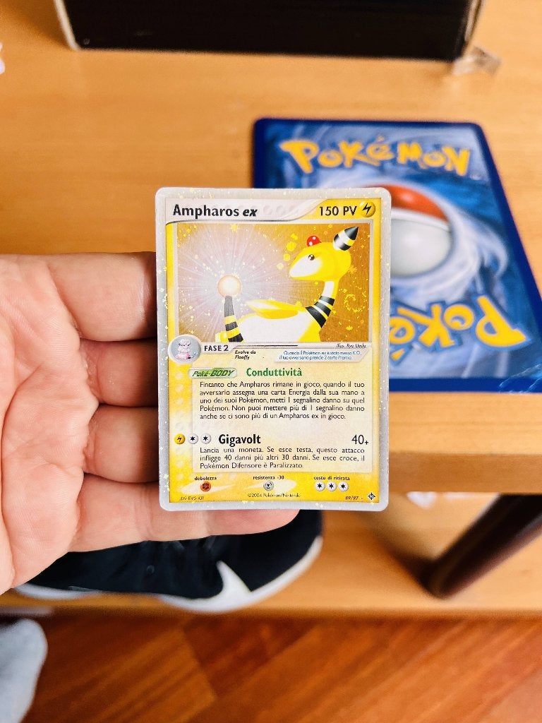 Ampharos Ex 89/97 Ex Dragon Pokemon, Verzenden, Zo goed als nieuw, Losse kaart, Foil