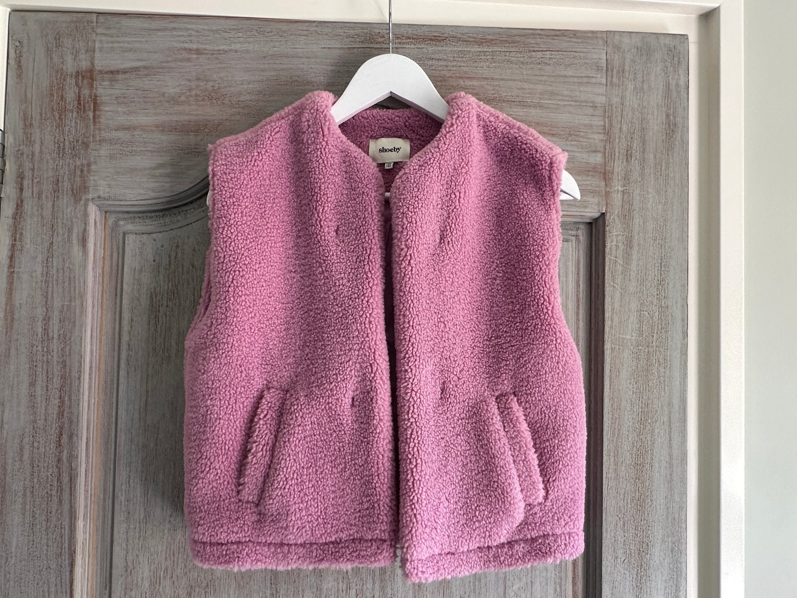 Shoeby Roze Teddy Bodywarmer Maat 146/152, Ophalen of Verzenden, Zo goed als nieuw, Meisje