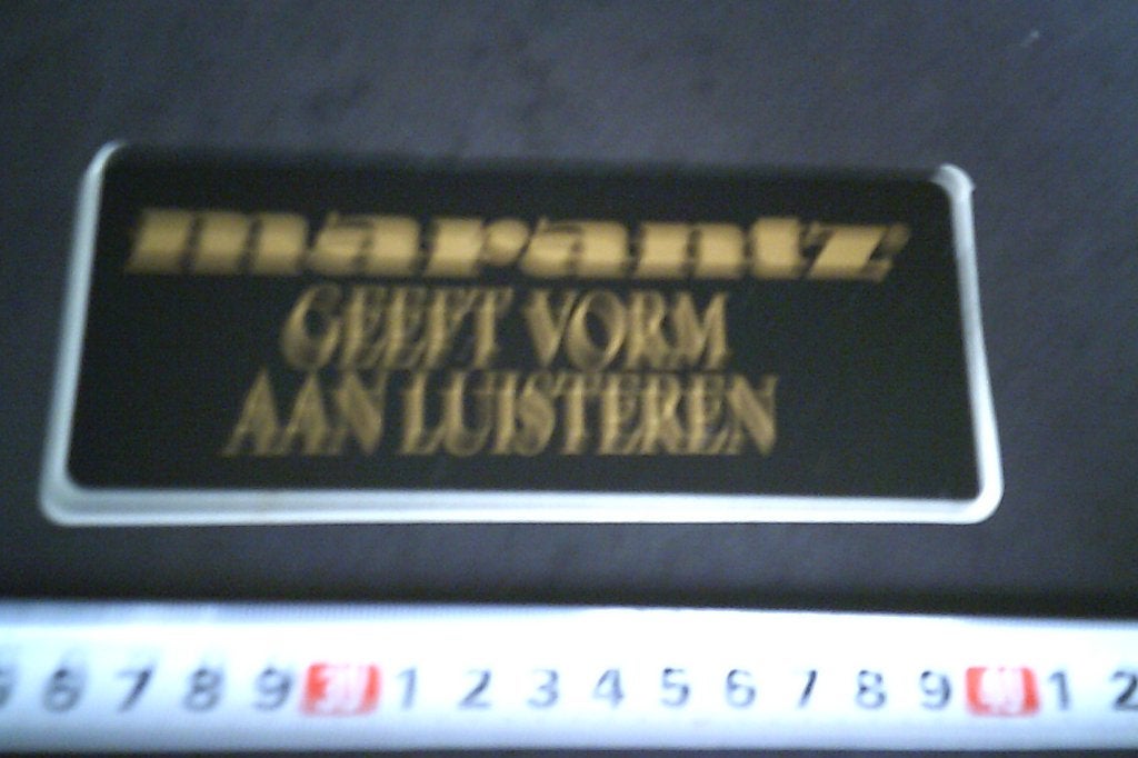 sticker MARANTZ geeft vorm aan luisten, Ophalen of Verzenden, Zo goed als nieuw