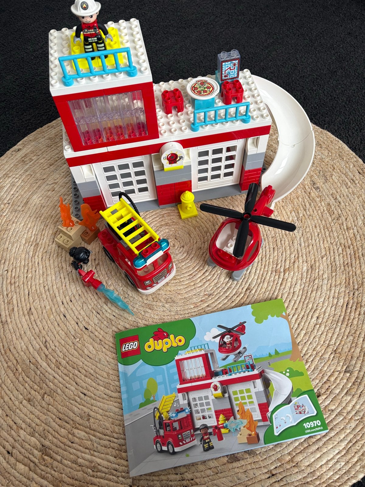LEGO Duplo Brandweerkazerne en Helikopter (10970), Nieuw, Ophalen of Verzenden, Compleet, Duplo
