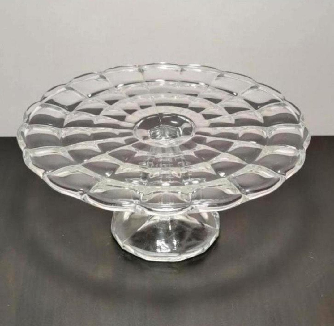 Art-déco taartschaal, Antiek en Kunst, Antiek | Glas en Kristal, Ophalen of Verzenden