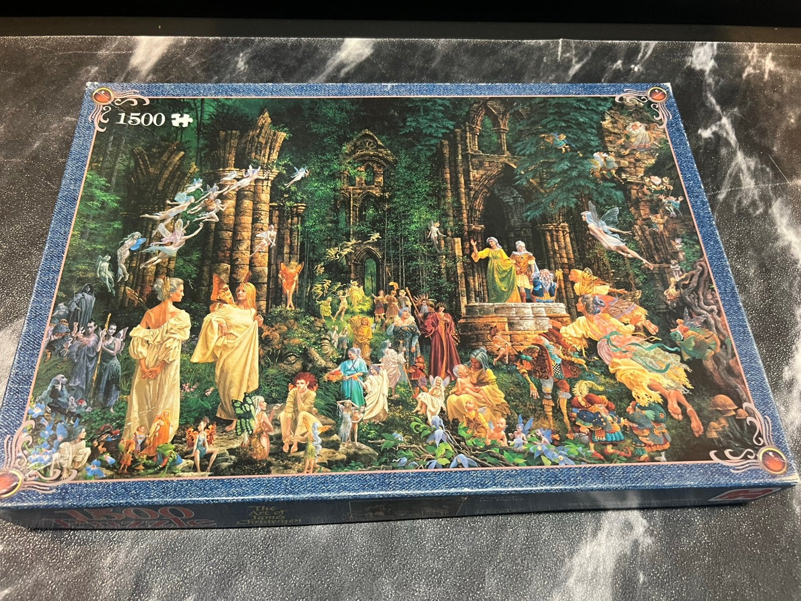 Jumbo puzzel 1500 stukjes James Christenson Court of Fairies, Ophalen of Verzenden, 500 t/m 1500 stukjes, Zo goed als nieuw