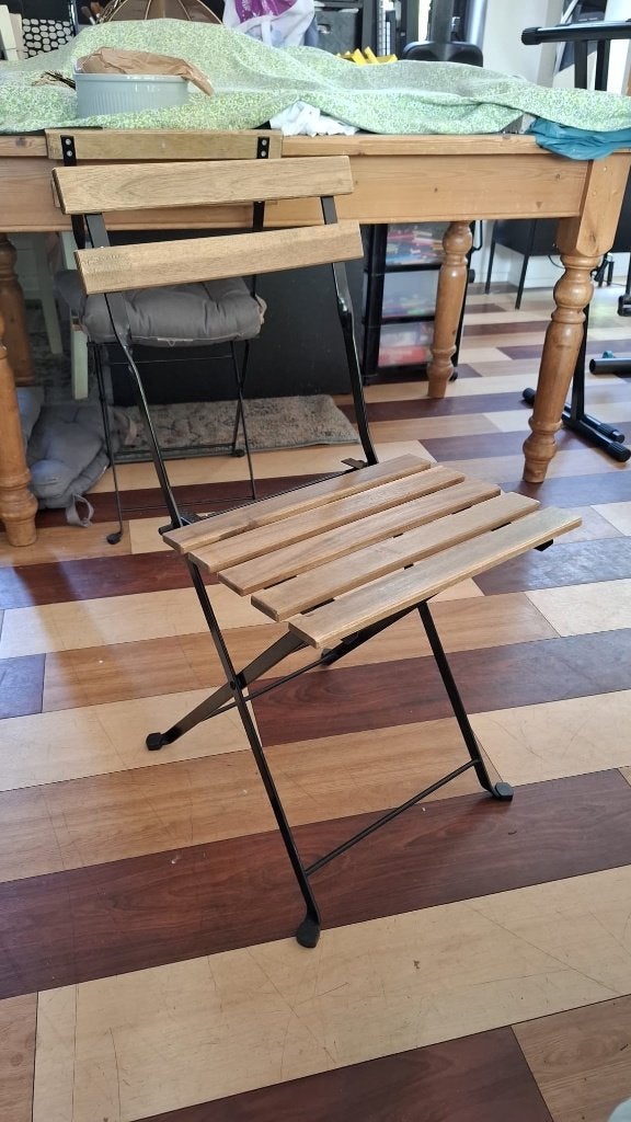 IKEA buitenstoel, Tuin en Terras, Tuinstoelen, Ophalen, Zo goed als nieuw, Hout, Inklapbaar