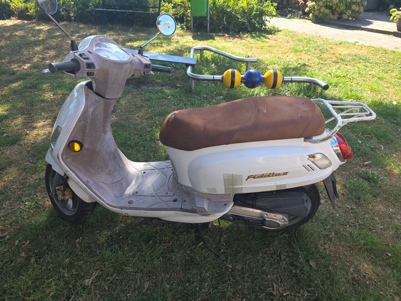 Snorscooter Sym Fiddle 2 - Technisch in orde, Fietsen en Brommers, Snorfietsen en Snorscooters, Ophalen, Gebruikt, SYM, Benzine