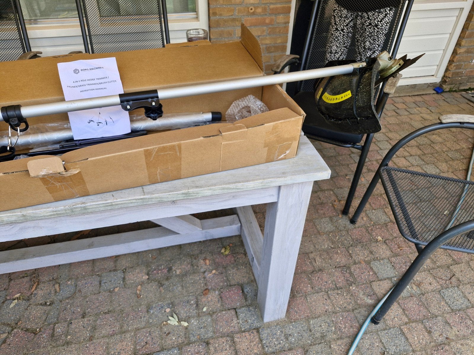 Borg Machines 4-in-1 Heggenschaar/Grasmaaier/Bosmaaier, Nieuw, 30 tot 50 cm, Elektrisch, Ophalen