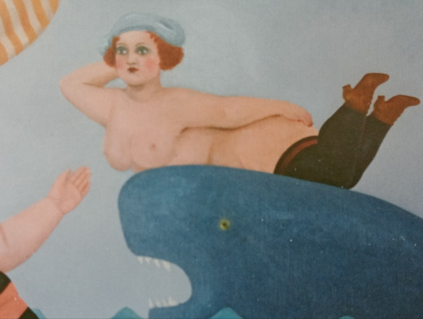Maus Slangen Naïeve Schilderkunst Persfoto Naakt erotiek, Ophalen of Verzenden, 1960 tot 1980, Zo goed als nieuw, Overige onderwerpen