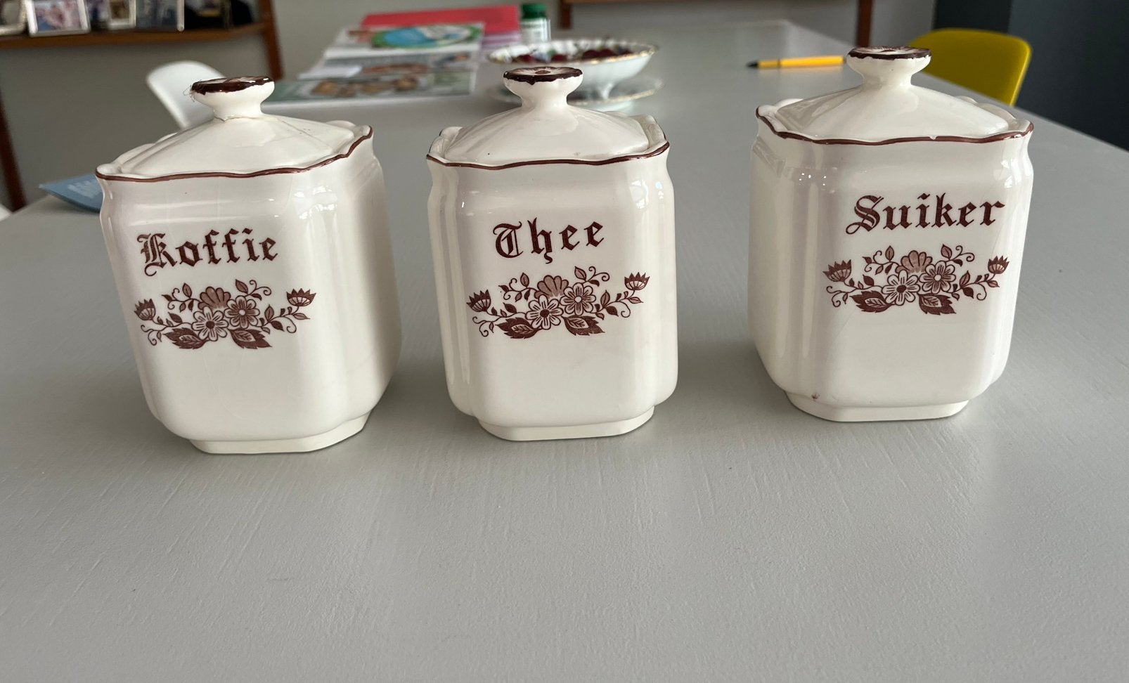 Koffie thee suiker potten, Ophalen of Verzenden