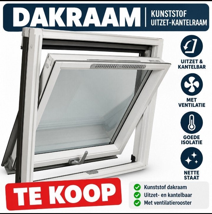 nieuw kunstof dakraam winstar 1340x1180, Ophalen of Verzenden, Nieuw