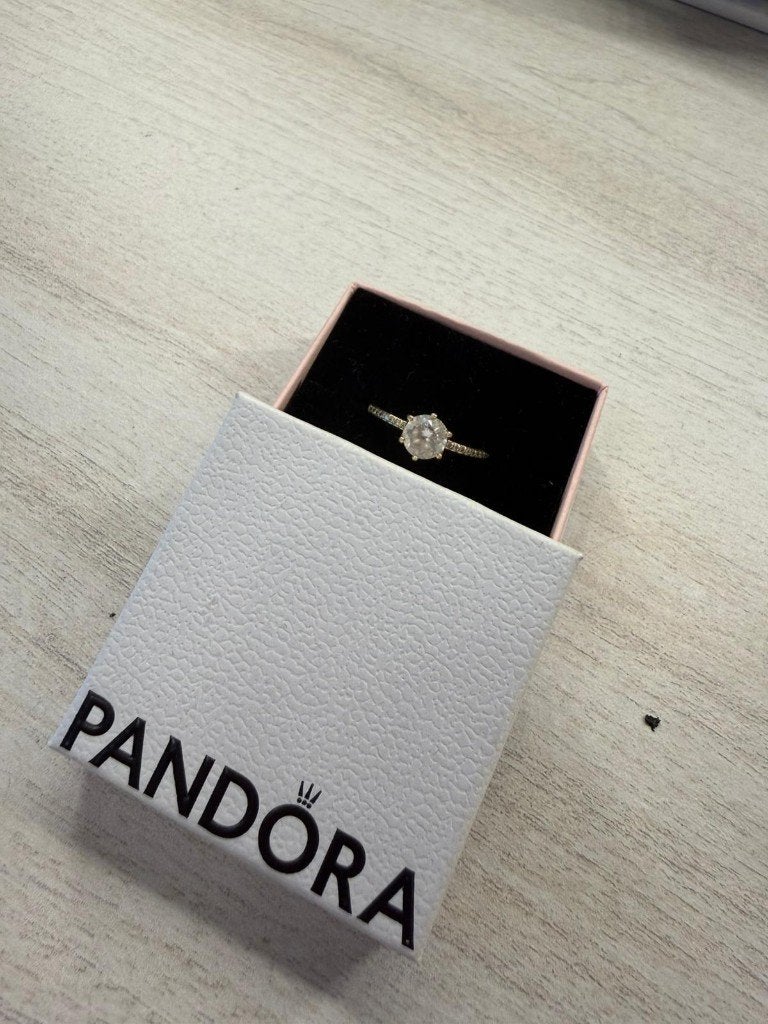 Pandora Solitaire ring, size 56, Ophalen of Verzenden, Zo goed als nieuw, 17 tot 18, Dame