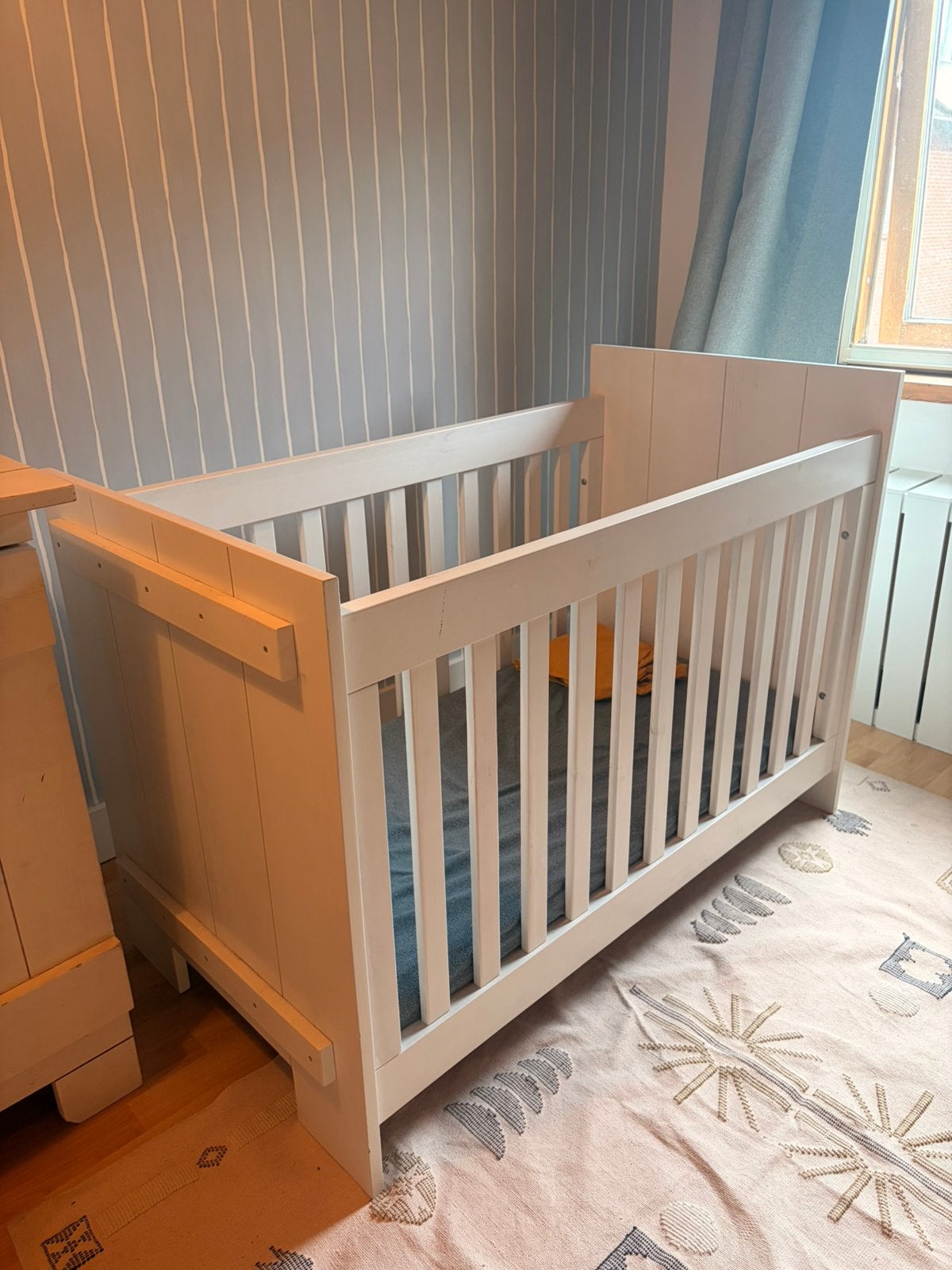 Bopita ledikant wit + matras, aerosleep & 2 hoeslakens, Ophalen, Gebruikt, Ledikant