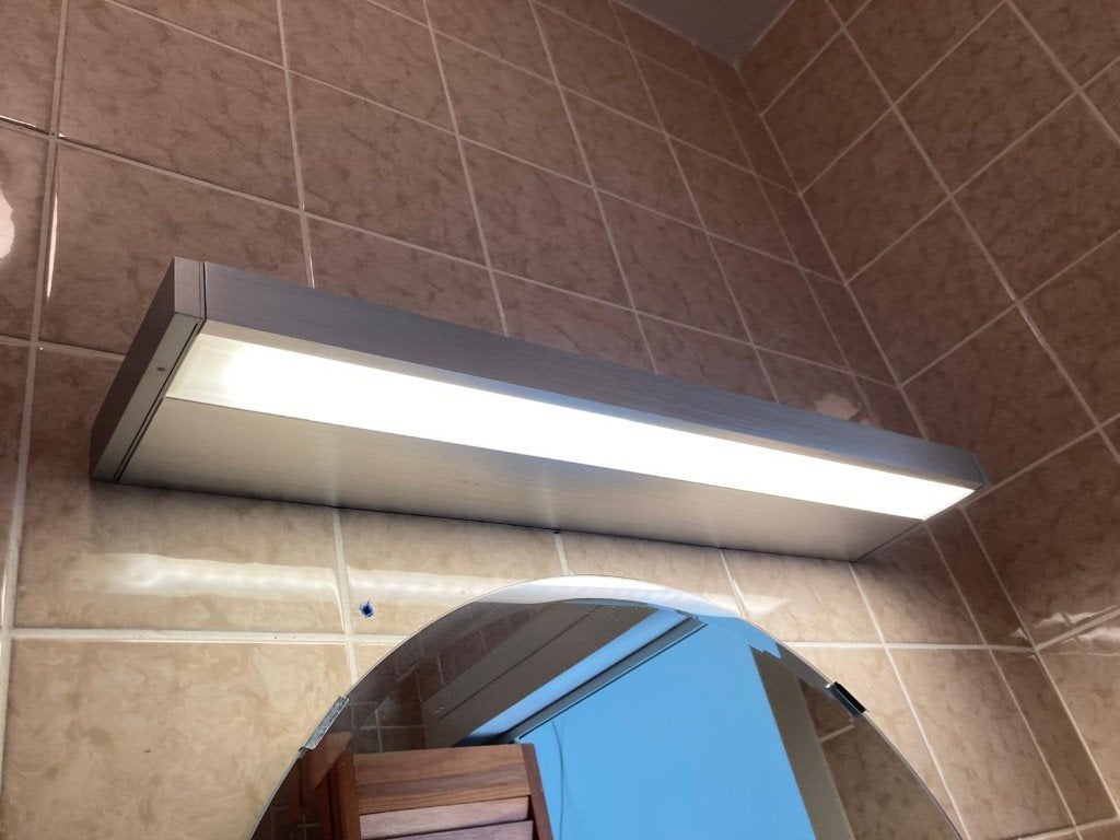 badkamerlamp, spiegellamp, lamp, Ophalen, Overige stijlen, Overige fittingen, Grijs