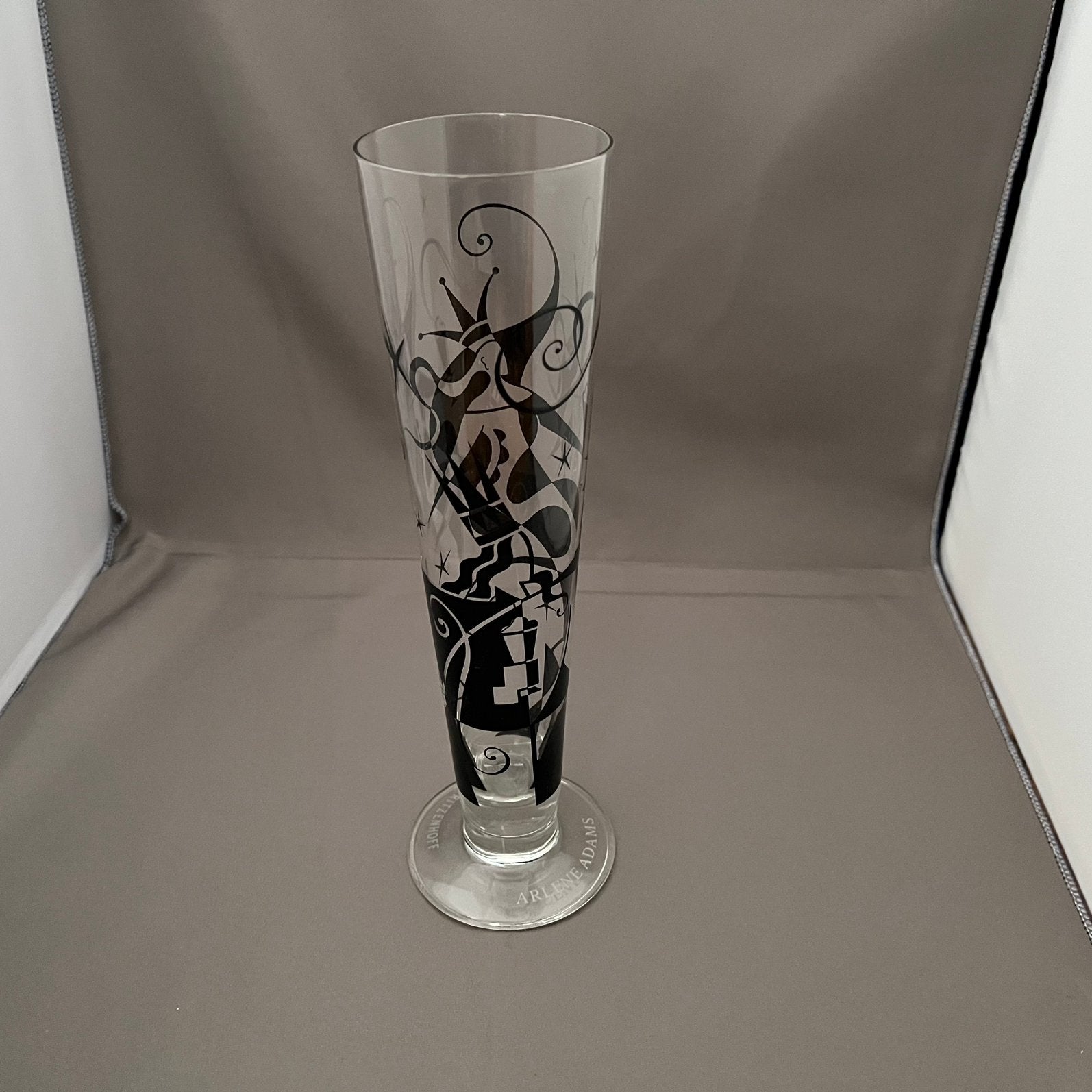 Vintage Ritzenhoff Design Bierglas – Arlene Adams 1998, Verzamelen, Ophalen of Verzenden, Zo goed als nieuw, Bierglas