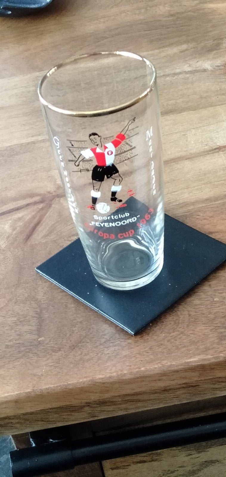 Voor de verzamelaar oud Feyenoord bierglas, Ophalen, Zo goed als nieuw, Glas of Glazen, Heineken
