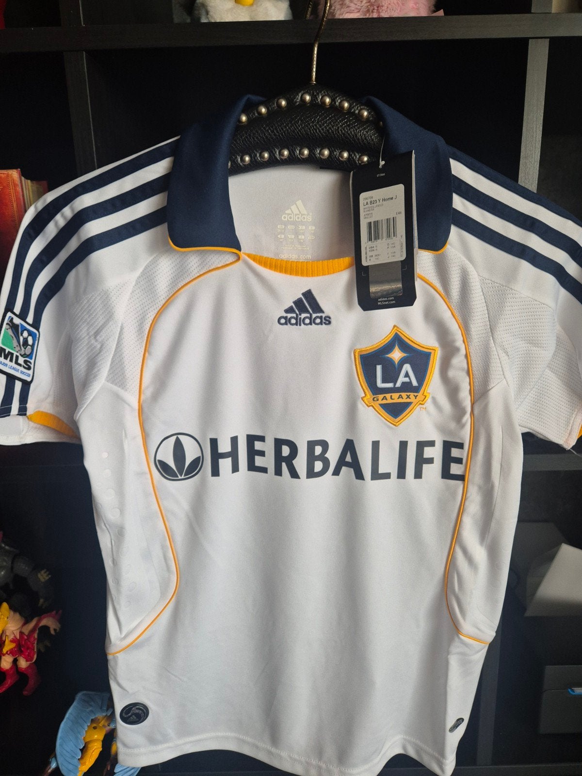 Adidas LA Galaxy Beckham 23 Thuisshirt 2007/2008 Maat 140, Adidas, Sport- of Zwemkleding, Ophalen of Verzenden, Zo goed als nieuw