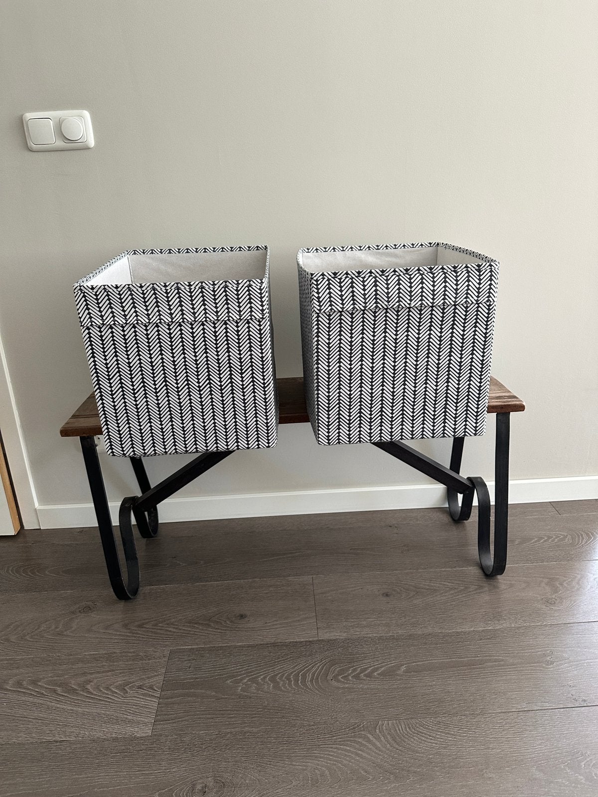 2 drona bakken voor Ikea Kallax kast, Ophalen, Zo goed als nieuw, Meerkleurig, Textiel