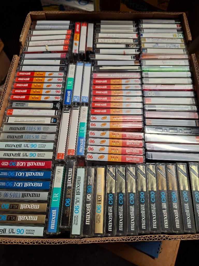 Partij MAXELL audio cassettes 300 stuks, Gebruikt, 2 t/m 25 bandjes, Overige genres, Ophalen of Verzenden