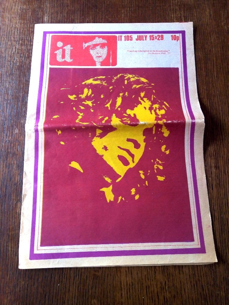 International Times  nr. 108 - 1971 -Jim Morrison RIP cover, Boeken, Ophalen of Verzenden, Gelezen, Muziek, Film of Tv