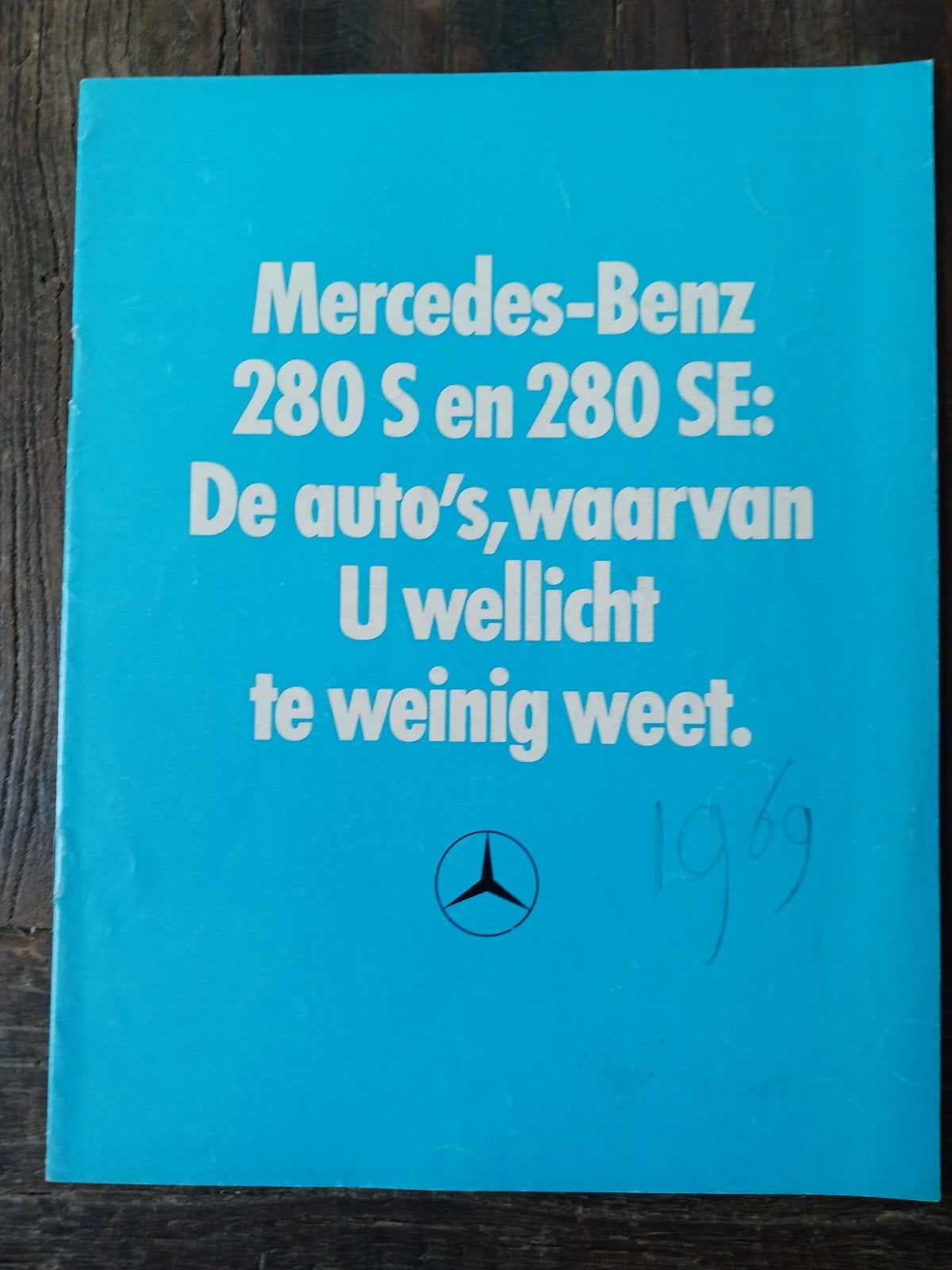 Mercedes-Benz 280S/280SE folder 1969, Ophalen of Verzenden, Gelezen, Mercedes