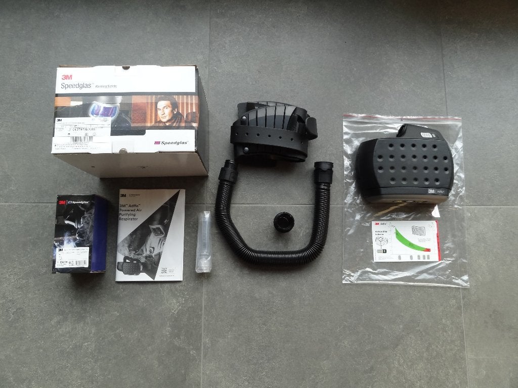 Nieuwe Speedglas 3M Adflo motorunit compleet met accu riem, Ophalen of Verzenden, Nieuw, 250 ampère of meer, Co2