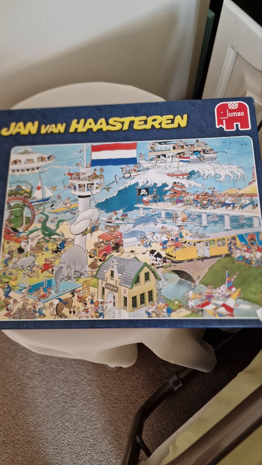 Jan van Haasteren ter land ter zee  in de lucht, Ophalen, 500 t/m 1500 stukjes, Zo goed als nieuw, Legpuzzel