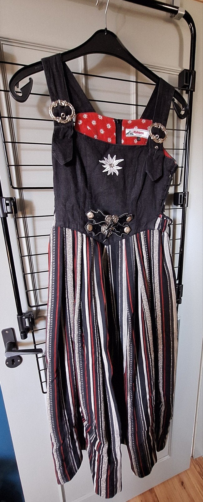 Alphorn tiroler jurk maat 38, ideaal voor Oktoberfest, Ophalen of Verzenden, Zo goed als nieuw, Maat 38/40 (M), Carnaval