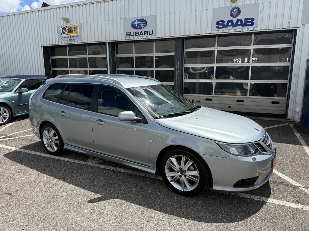 Saab 9-3 Sport Estate 1.8t "VectorStyle " Limited (bj 2010), Auto's, Gebruikt, Zwart, 4 cilinders, Origineel Nederlands