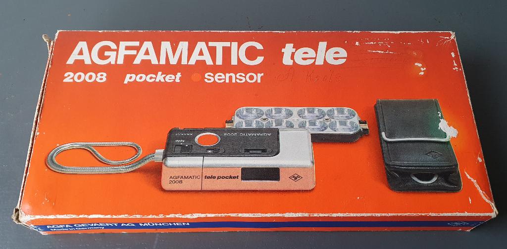 Agfamatic Tele 2008 pocket Camera, originel gebruikt in doos, Ophalen, Gebruikt, Compact, Overige Merken