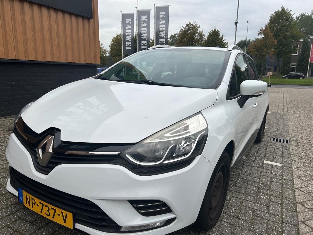 Renault Clio 0.9 TCE 90 Estate 2017 Wit, Auto's, Voorwielaandrijving, 898 cc, 1063 kg, Airbags