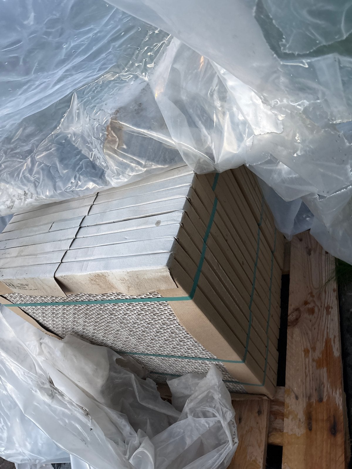 New 12x Keramiek tegels 60x60x3 cm fog grey, 60 cm of meer, Keramiek, Nieuw, Vloertegels