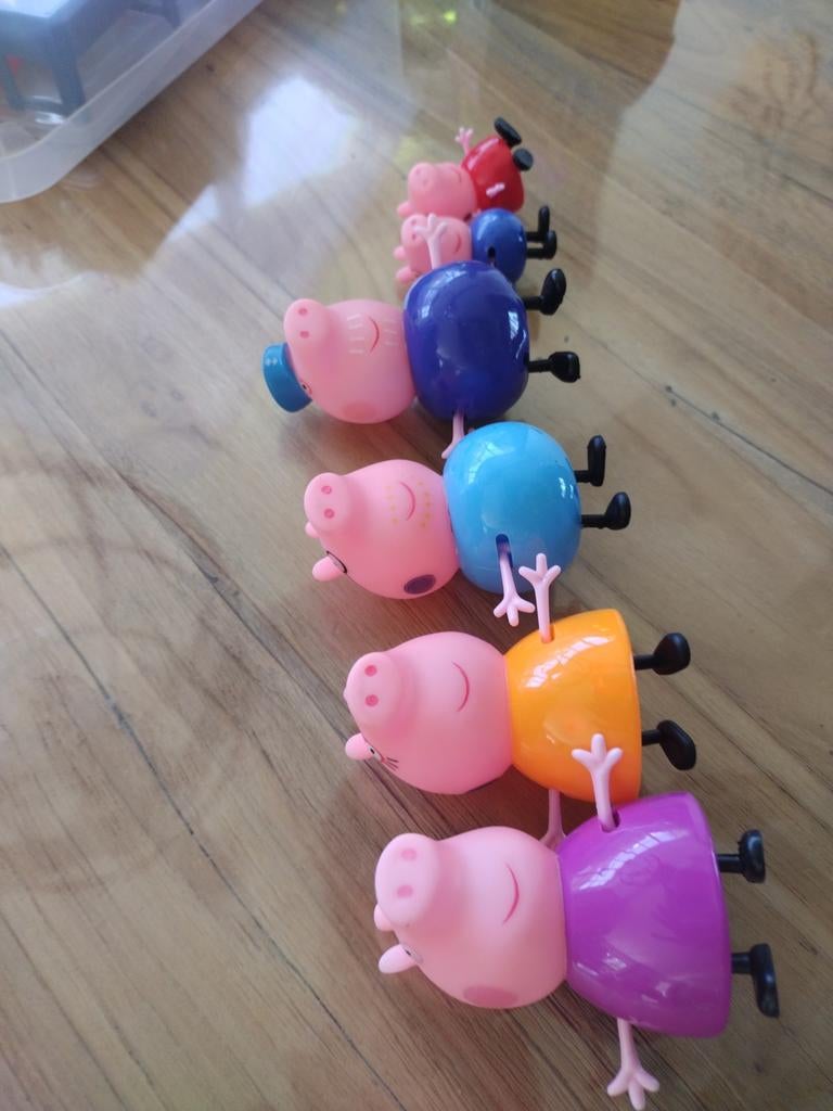 Peppa Pig Speelfiguren Set, Kinderen en Baby's, Speelgoed | Actiefiguren, Zo goed als nieuw, Ophalen of Verzenden