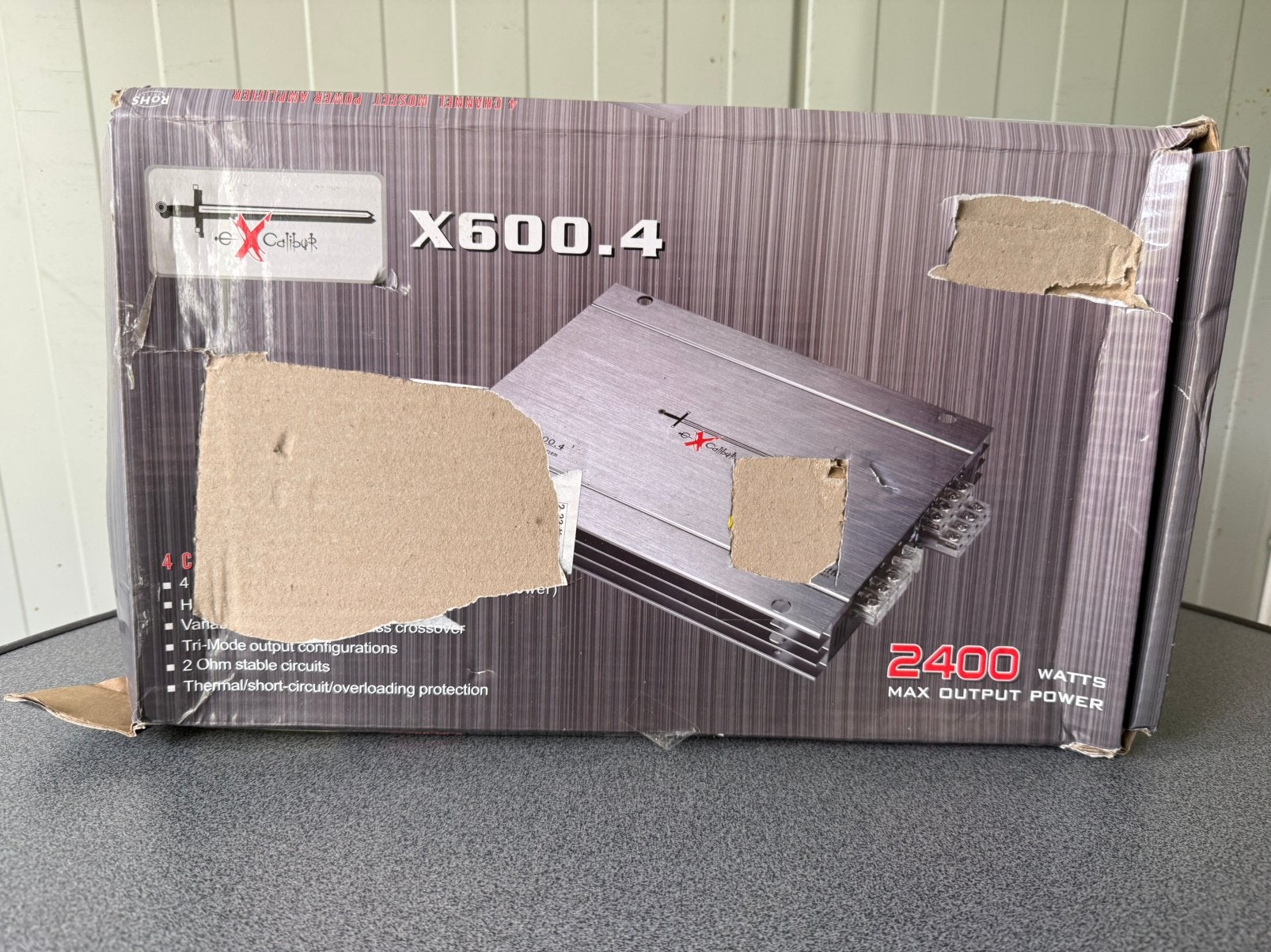 Excalibur X600.4 - Autoversterker - 4-Kanaals - 2400W Piek, Ophalen of Verzenden, Zo goed als nieuw