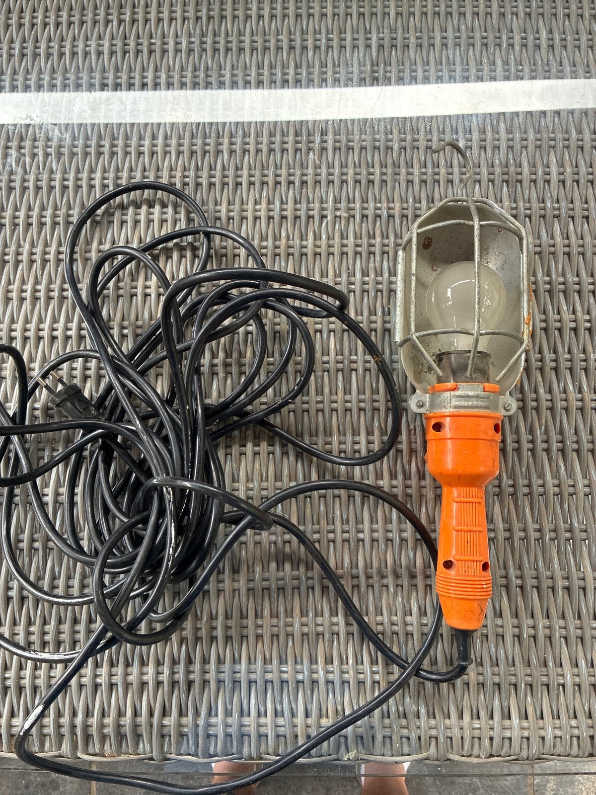 werklamp met lange kabel, Doe-het-zelf en Verbouw, Gereedschap | Handgereedschap, Gebruikt, Overige typen, Overige merken, Ophalen of Verzenden