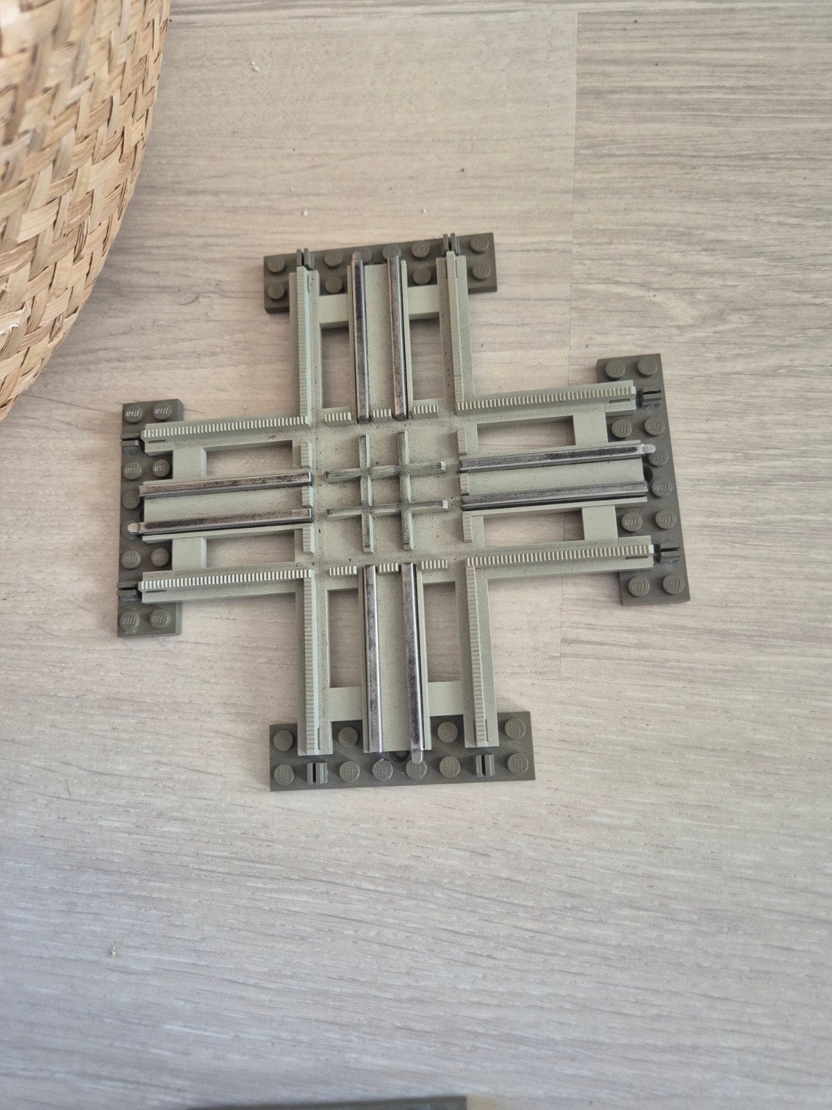 Lego Trein Kruising Jaren '70/'80 - Vintage Rails, Ophalen of Verzenden, Gebruikt, Rails, Overige merken